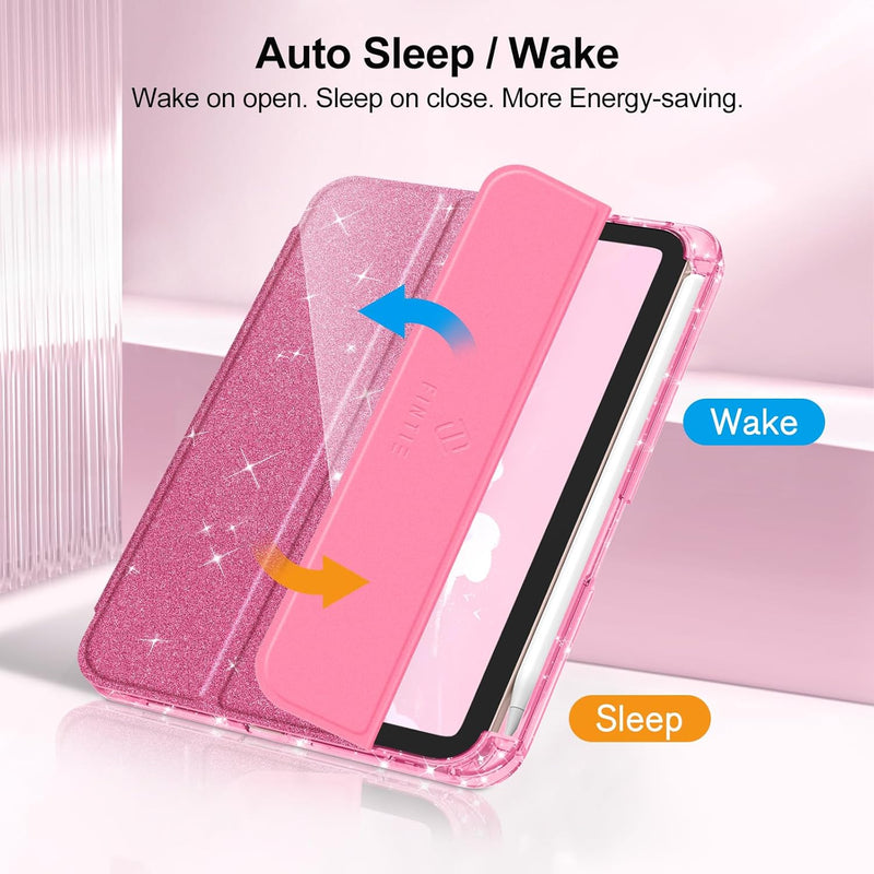 Glittering Slim Case for iPad Mini 7th Gen (A17 Pro)/iPad Mini 6th Gen 8.3" | Fintie
