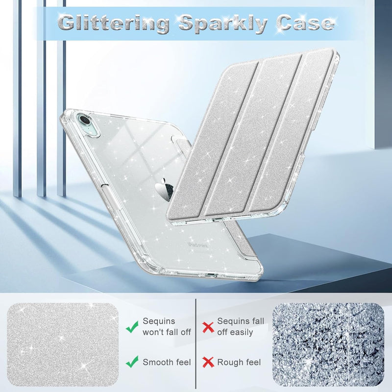 Glittering Slim Case for iPad Mini 7th Gen (A17 Pro)/iPad Mini 6th Gen 8.3" | Fintie