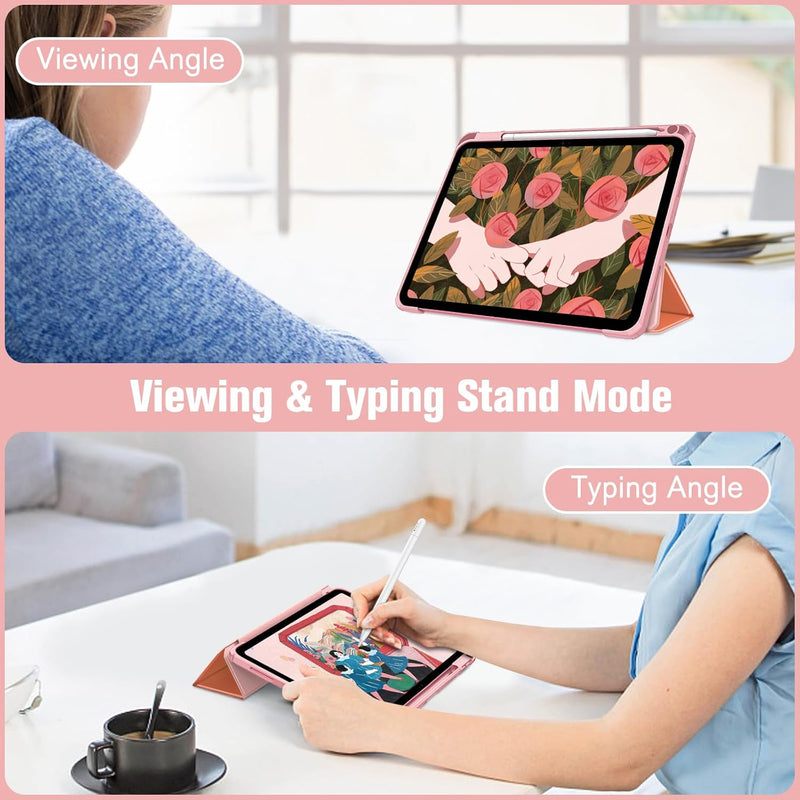 iPad 11th Gen A16 Chip 2025, iPad 10th Gen 10.9" 2022 Hybrid Slim Case w/ Pencil Holder | Fintie