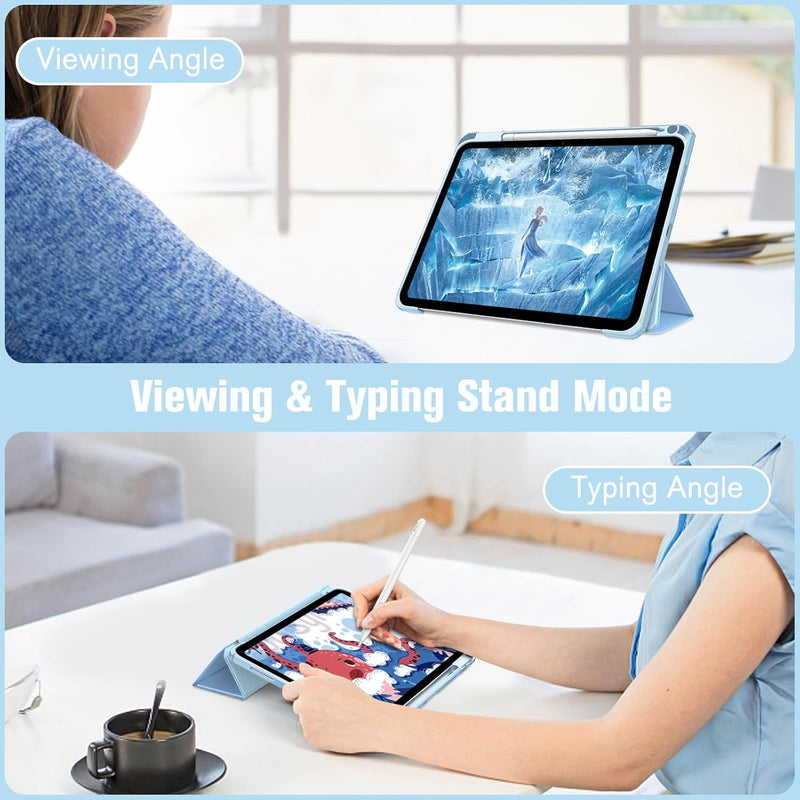iPad 11th Gen A16 Chip 2025, iPad 10th Gen 10.9" 2022 Hybrid Slim Case w/ Pencil Holder | Fintie