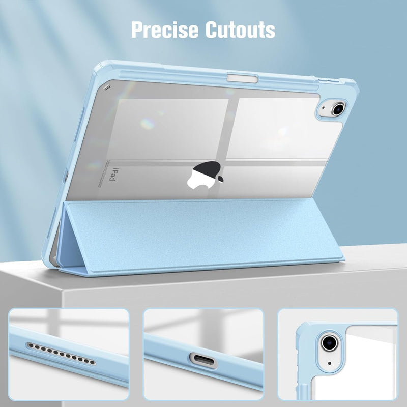 iPad 11th Gen A16 Chip 2025, iPad 10th Gen 10.9" 2022 Hybrid Slim Case w/ Pencil Holder | Fintie