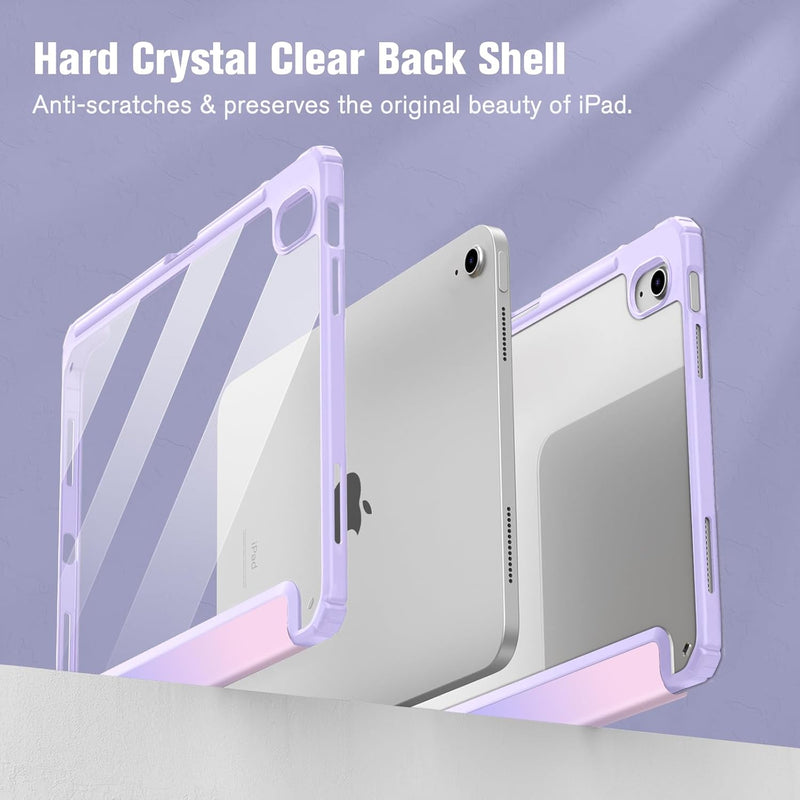 iPad 11th Gen A16 Chip 2025, iPad 10th Gen 10.9" 2022 Hybrid Slim Case w/ Pencil Holder | Fintie
