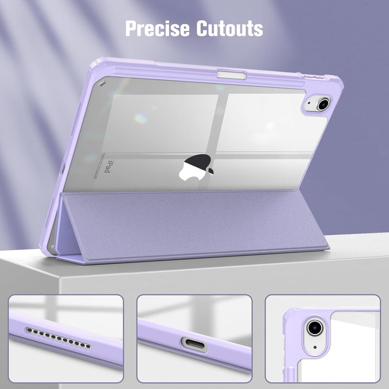 iPad 11th Gen A16 Chip 2025, iPad 10th Gen 10.9" 2022 Hybrid Slim Case w/ Pencil Holder | Fintie