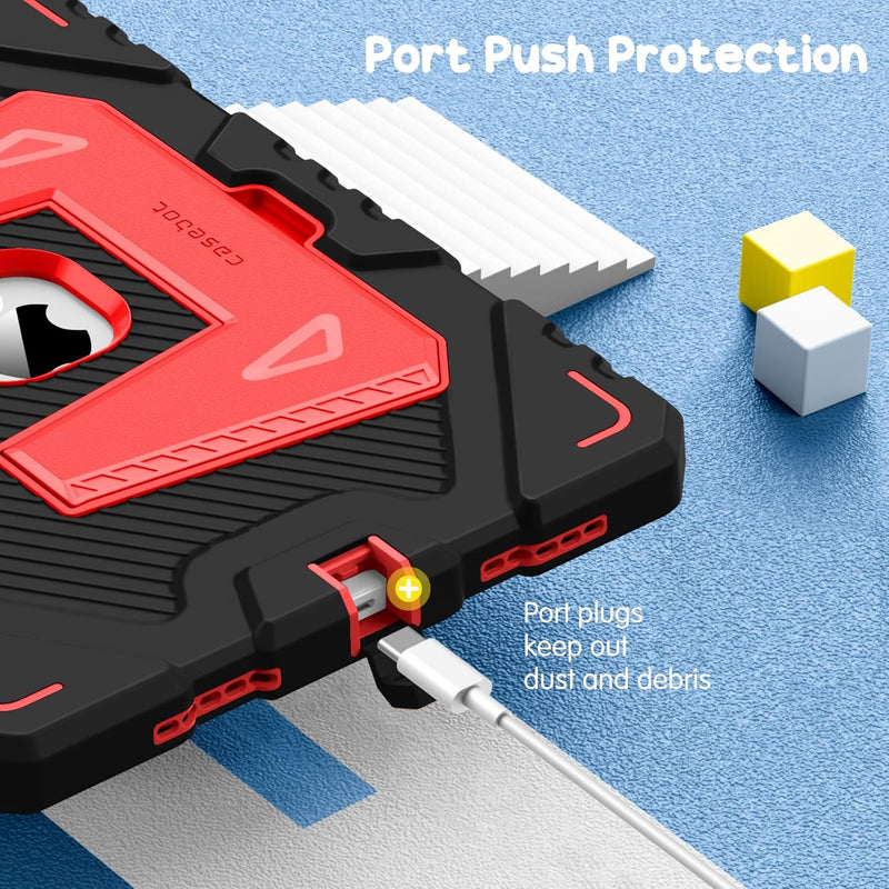 iPad A16 Chip 11-inch 2025/iPad 10th Gen 10.9-inch [3-Layer] Rugged Kid Case with Kickstand | Fintie