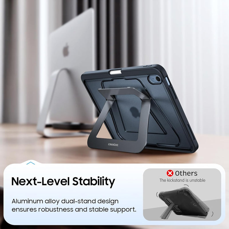 Fintie Shockproof Case for iPad 11th Gen (A16, 2025)/iPad 10th Gen, Slim Frosted Protective Cover with Multi-Angle Stand
