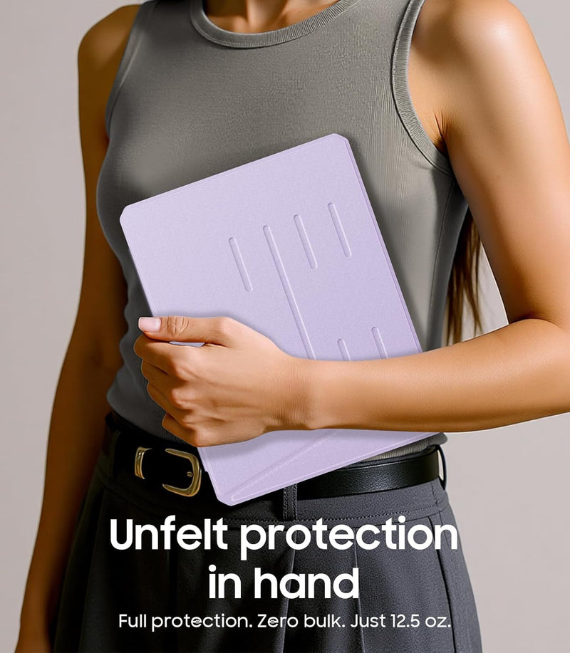 iPad 11th Gen A16/iPad 10th Gen Case w/Multiple Stand Angles & Pencil Holder, Clear Back | Fintie