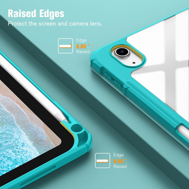 iPad 11th Gen A16 Chip 2025, iPad 10th Gen 10.9" 2022 Hybrid Slim Case w/ Pencil Holder | Fintie