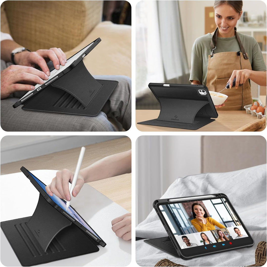 FINTIE Protective Case for iPad Pro 13 inch (M4) 2024 with Pencil Holder - Rotatable 360 Degree Rotation Protective Case with Auto Wake/Sleep, (Blue Dunst FINTIE Protective Case for iPad Pro 13 inch (M4) 2024 with Pencil Holder - Rotatable 360 Degree Rotation Protective Case with Auto Wake/Sleep, (Blue Dunst