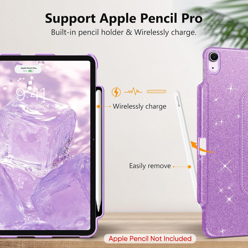 Glittering Swiveling Case for iPad Air 13-inch (M3/M2 Chip) | Fintie