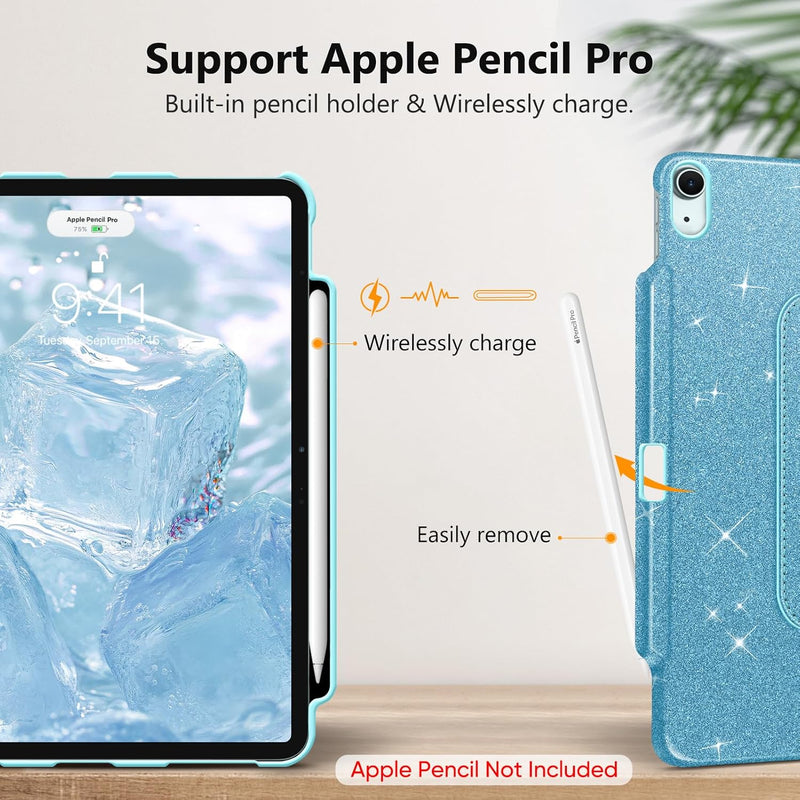 Glittering Swiveling Case for iPad Air 13-inch (M3/M2 Chip) | Fintie