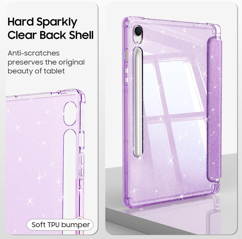 Slim Glittering Case for Galaxy Tab S10 FE 10.9"/Tab S9 FE 10.9"/Tab S9 11" | Fintie