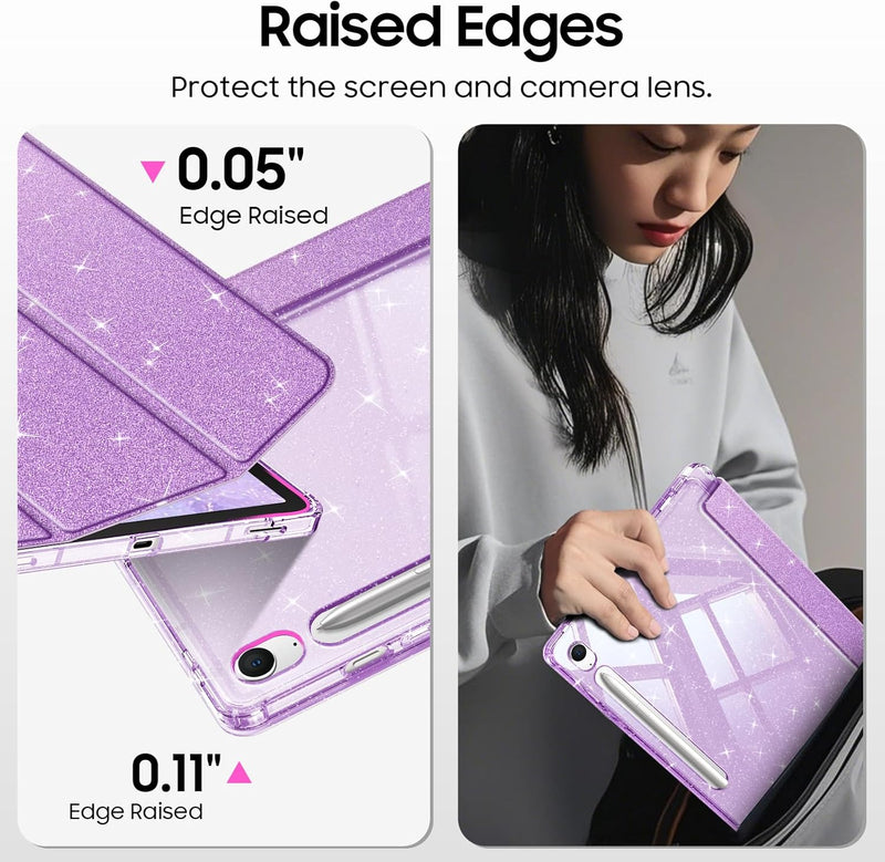 Slim Glittering Case for Galaxy Tab S10 FE 10.9"/Tab S9 FE 10.9"/Tab S9 11" | Fintie