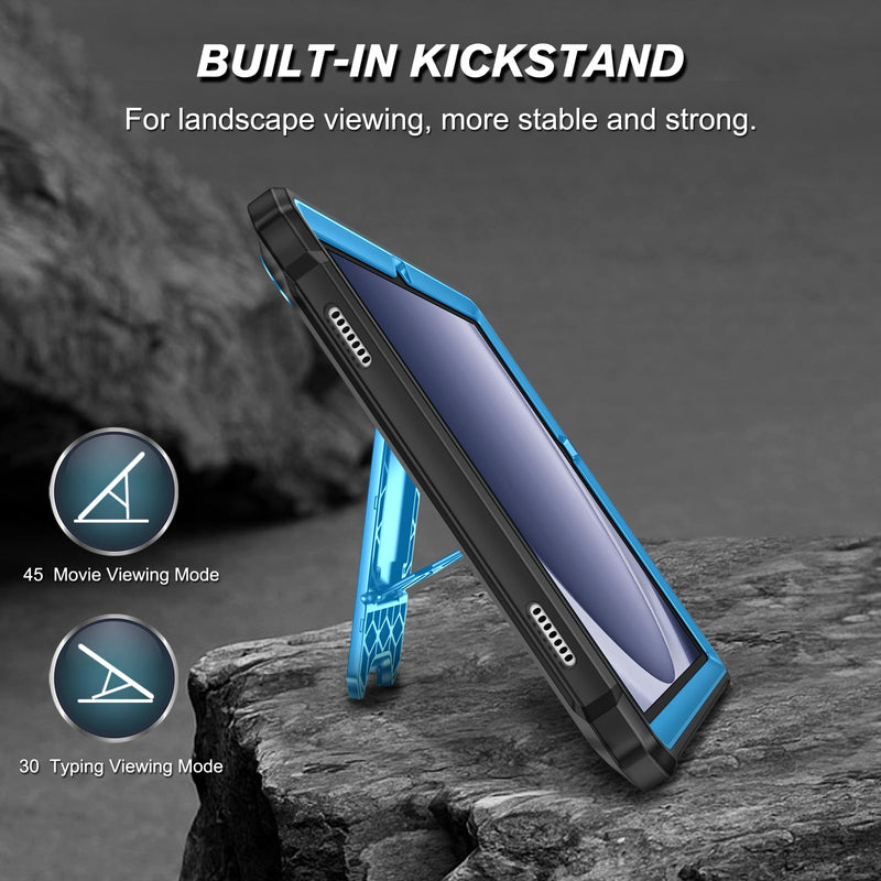 Galaxy Tab A9 Plus 11" Rugged Tuatara Kickstand Case w/ Screen Protector | Fintie
