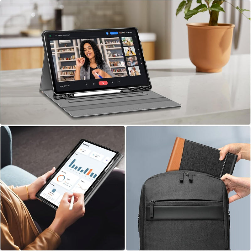 Multiple Angle Portfolio Cover for Galaxy Tab S10 FE Plus 13.1-inch (SM-X620/SM-X626) | Fintie