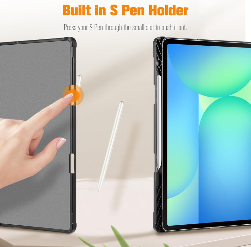 Multiple Angle Portfolio Cover for Galaxy Tab S10 FE Plus 13.1-inch (SM-X620/SM-X626) | Fintie