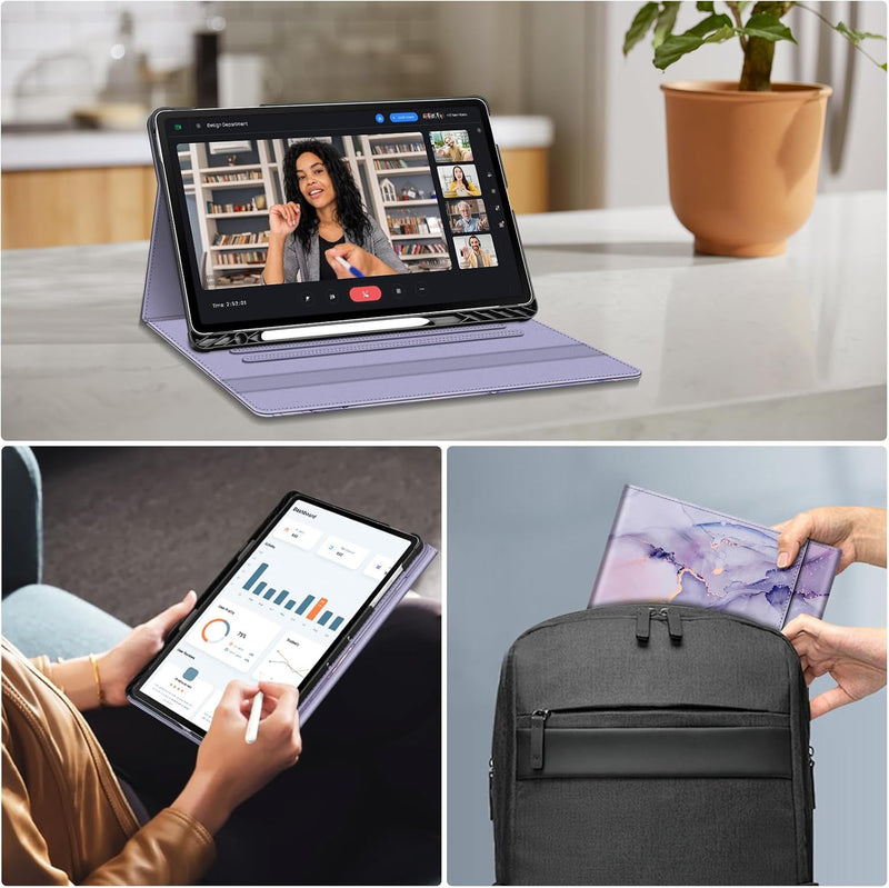 Multiple Angle Portfolio Cover for Galaxy Tab S10 FE Plus 13.1-inch (SM-X620/SM-X626) | Fintie