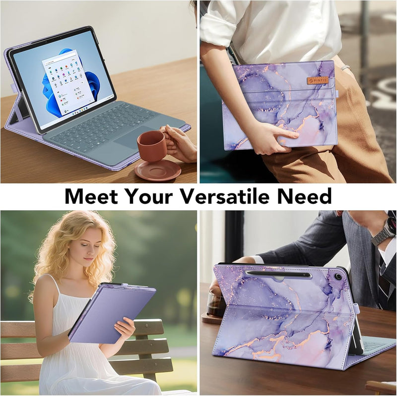 Surface Pro 12" (1st Edition, 2025) Multiple Angle Viewing Portfolio Cover w/Pocket & Stylus Holder | Fintie