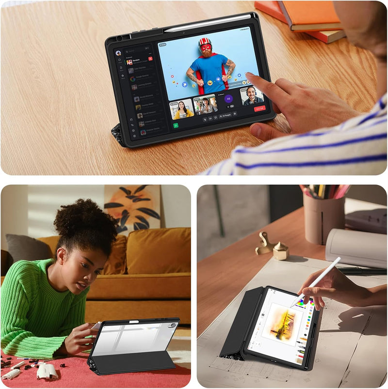 Galaxy Tab S11 5G 11-inch (2025) Hybrid Slim Case with Clear Back | Fintie