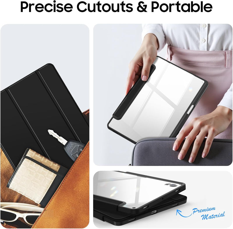 Galaxy Tab S11 5G 11-inch (2025) Hybrid Slim Case with Clear Back | Fintie