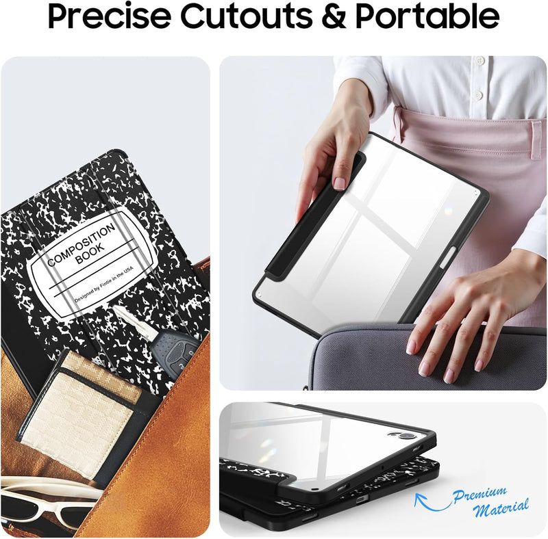 Galaxy Tab S11 5G 11-inch (2025) Hybrid Slim Case with Clear Back | Fintie