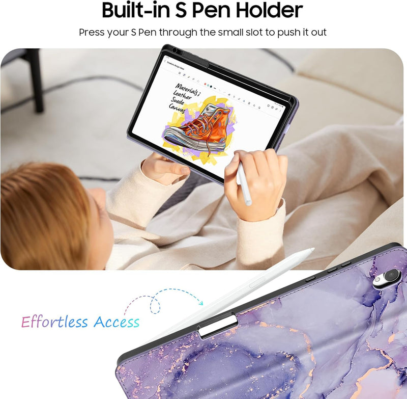 Galaxy Tab S11 5G (SM-X730/SM-X736B) 2025 Multi-Angle Viewing Case with Soft TPU Back | Fintie