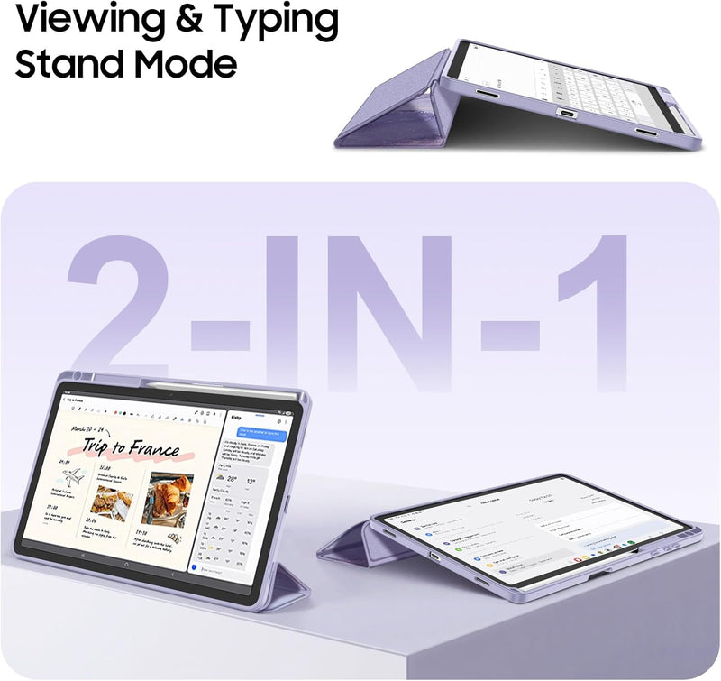 Galaxy Tab S11 5G 11-inch (2025) Hybrid Slim Case with Clear Back | Fintie