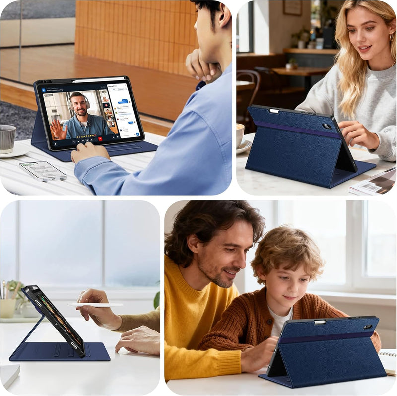 Galaxy Tab S11 5G (SM-X730/SM-X736B) 2025 Multi-Angle Viewing Case with Soft TPU Back | Fintie