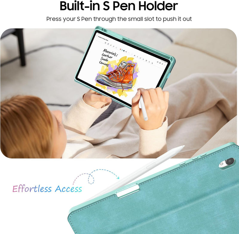 Galaxy Tab S11 5G (SM-X730/SM-X736B) 2025 Multi-Angle Viewing Case with Soft TPU Back | Fintie