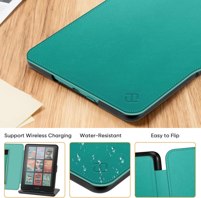 Slim Case for Kindle Paperwhite 12th Gen & Kindle Colorsoft, with Hand Strap & Magnetic Shell Cover | Fintie