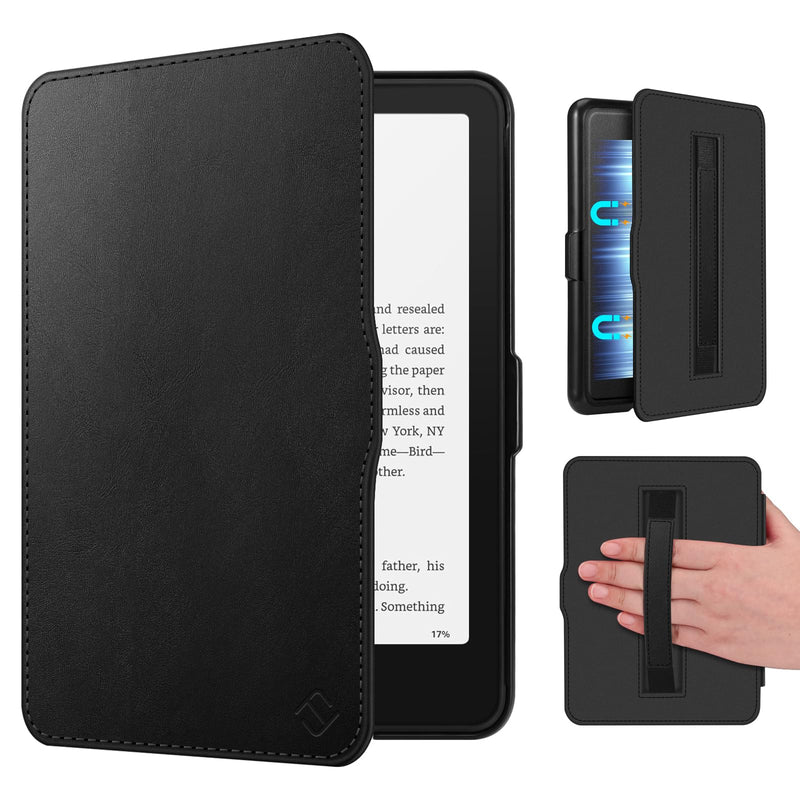 Slim Case for Kindle Paperwhite 12th Gen & Kindle Colorsoft, with Hand Strap & Magnetic Shell Cover | Fintie