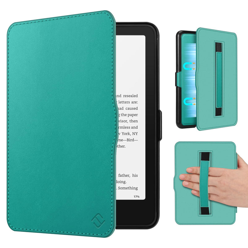 Slim Case for Kindle Paperwhite 12th Gen & Kindle Colorsoft, with Hand Strap & Magnetic Shell Cover | Fintie