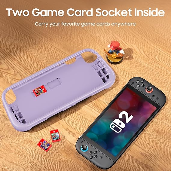 Ultralight Case Compatible with Nintendo Switch 2 (2025) with 2 Game Card Slots | Fintie