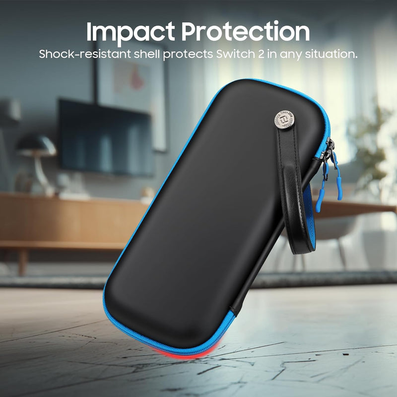 Nintendo Switch 2 (2025) Slim Carrying Case, Hard Shell Protective Case w/10 Game Card Slots | Fintie