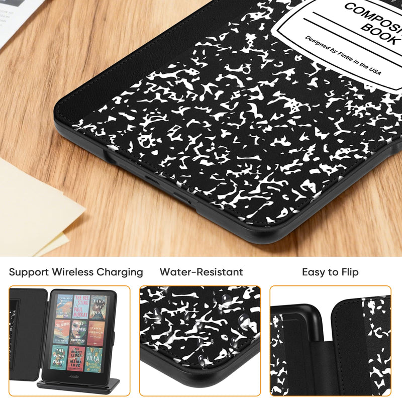 Slim Case for Kindle Paperwhite 12th Gen & Kindle Colorsoft, with Hand Strap & Magnetic Shell Cover | Fintie