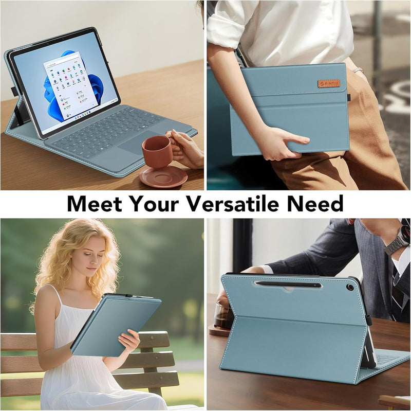 Surface Pro 12" (1st Edition, 2025) Multiple Angle Viewing Portfolio Cover w/Pocket & Stylus Holder | Fintie