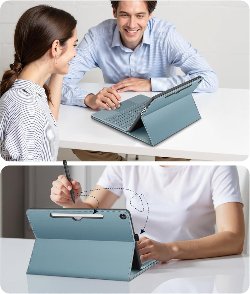 Surface Pro 12" (1st Edition, 2025) Multi-Angle Stand Case with TPU Back Cover & Stylus Holder | Fintie