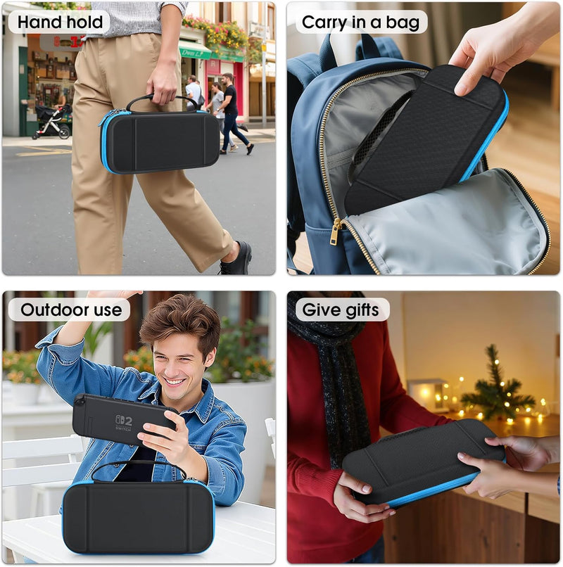 FINTIE Carrying Case for Nintendo Switch 2 (2025), Gaming Travel Bag with 19 Game Card Slots