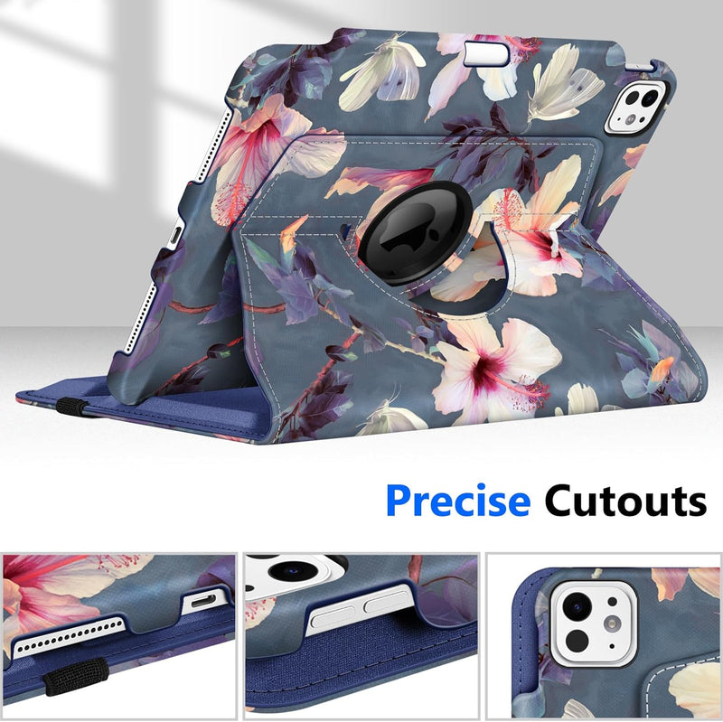 iPad Pro 11-inch 2024 (M4 chip) 360-Degree Swiveling Stand Case | Fintie