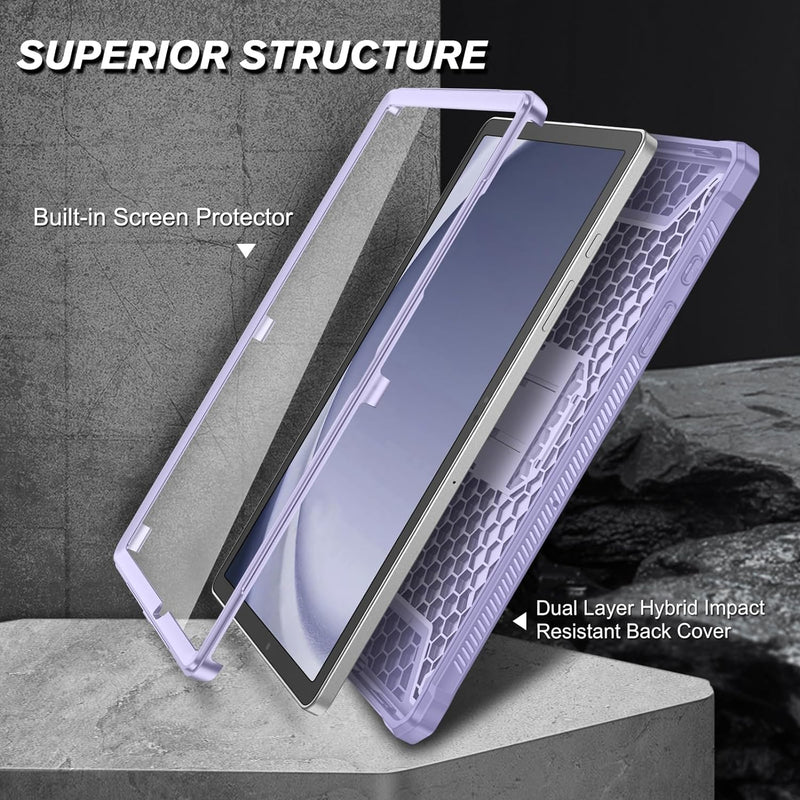 Galaxy Tab A9 Plus 11" Rugged Tuatara Kickstand Case w/ Screen Protector | Fintie