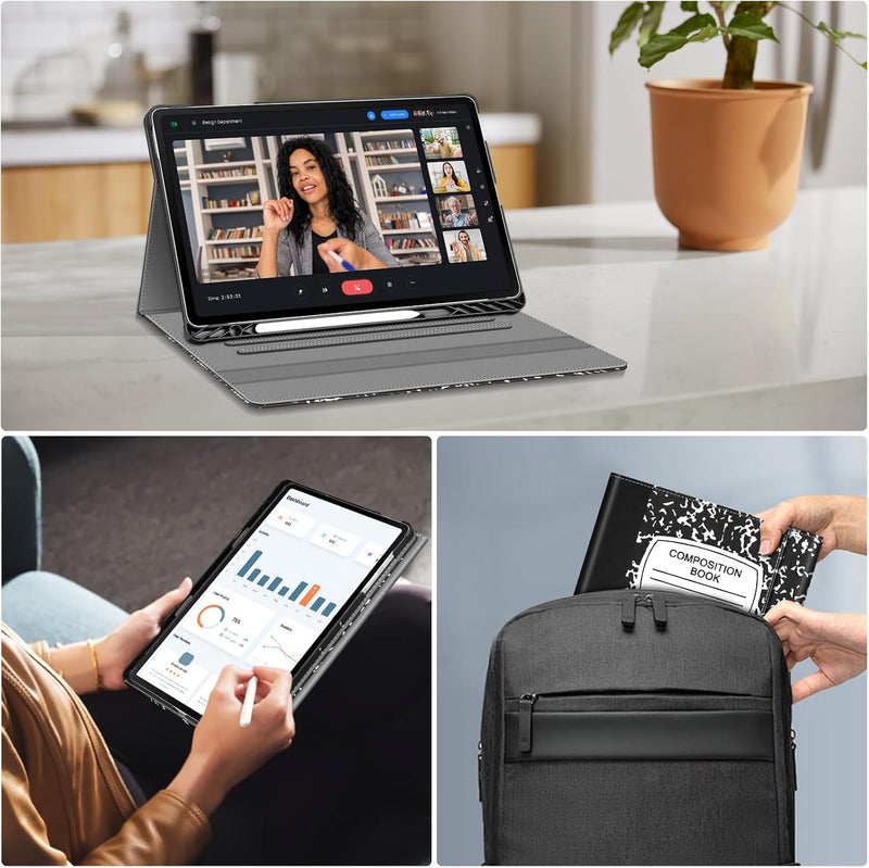 Multiple Angle Portfolio Cover for Galaxy Tab S10 FE Plus 13.1-inch (SM-X620/SM-X626) | Fintie