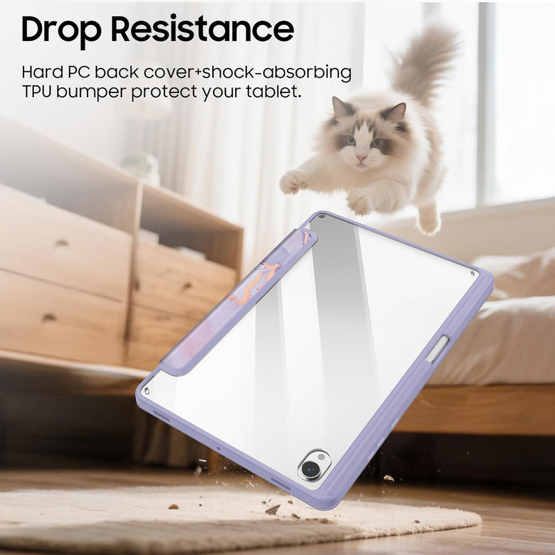 Galaxy Tab S11 5G 11-inch (2025) Hybrid Slim Case with Clear Back | Fintie