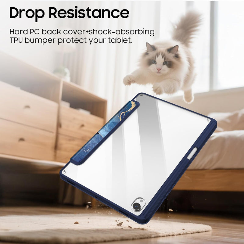 Galaxy Tab S11 5G 11-inch (2025) Hybrid Slim Case with Clear Back | Fintie