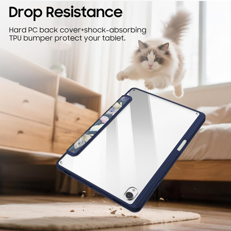 Galaxy Tab S11 5G 11-inch (2025) Hybrid Slim Case with Clear Back | Fintie