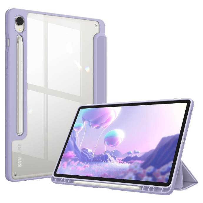 Galaxy Tab S9 11-inch / Tab S9 FE 10.9-inch Hybrid Slim Case w/ Pencil Holder | Fintie