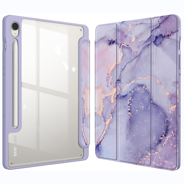 Galaxy Tab S10 FE/Tab S9 FE 10.9"/Tab S9 11" Hybrid Slim Case w/ Pencil Holder | Fintie