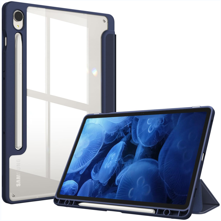 Galaxy Tab S9 11-inch / Tab S9 FE 10.9-inch Hybrid Slim Case w/ Pencil Holder | Fintie