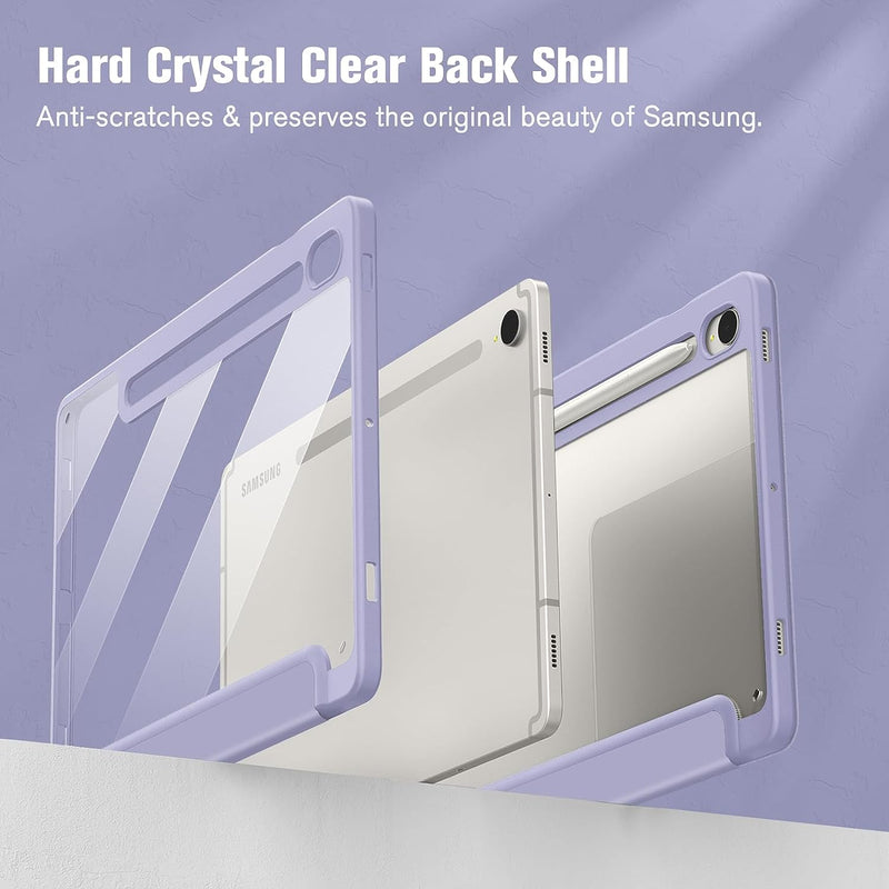 Galaxy Tab S10 FE/Tab S9 FE 10.9"/Tab S9 11" Hybrid Slim Case w/ Pencil Holder | Fintie