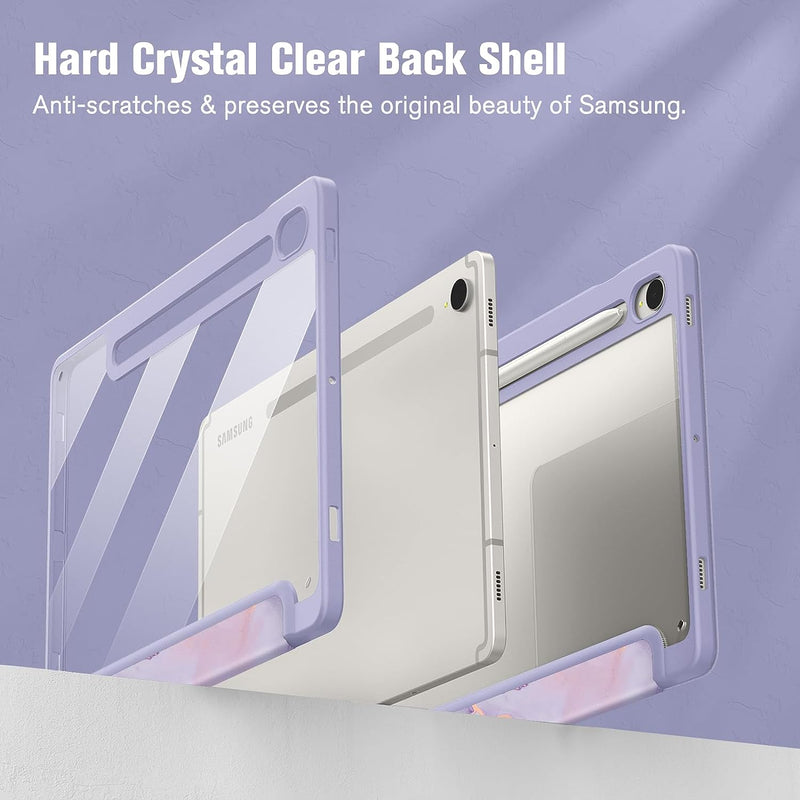 Galaxy Tab S10 FE/Tab S9 FE 10.9"/Tab S9 11" Hybrid Slim Case w/ Pencil Holder | Fintie