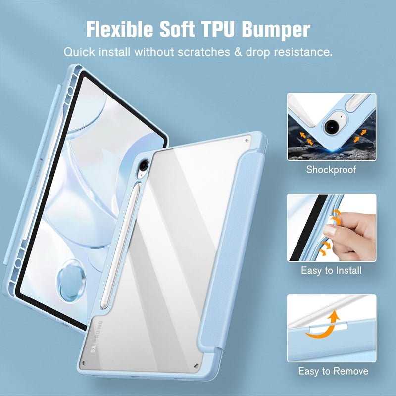 Galaxy Tab S10 FE/Tab S9 FE 10.9"/Tab S9 11" Hybrid Slim Case w/ Pencil Holder | Fintie