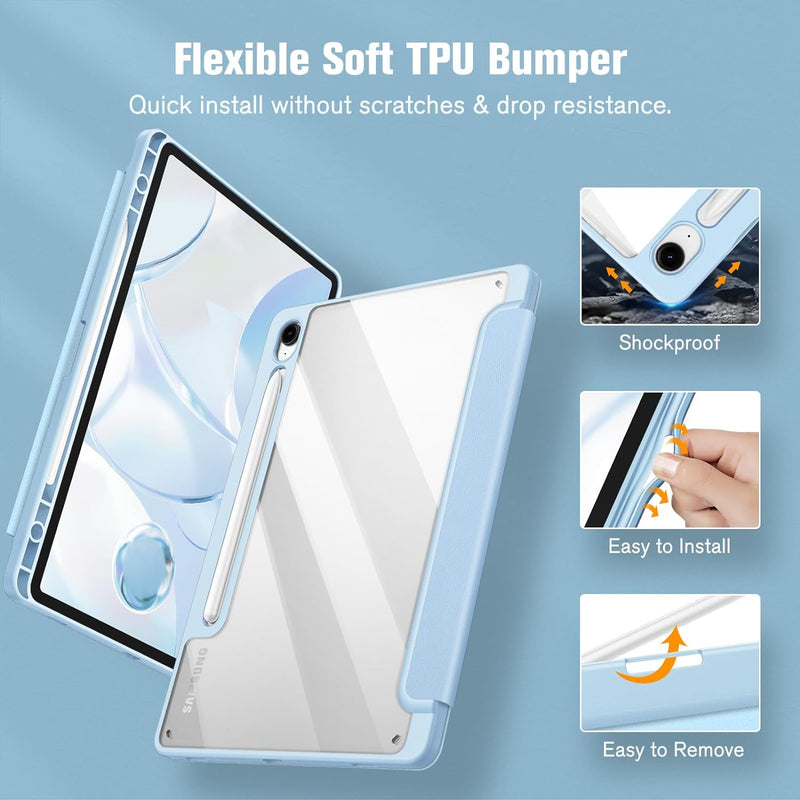 Galaxy Tab S9 11-inch / Tab S9 FE 10.9-inch Hybrid Slim Case w/ Pencil Holder | Fintie